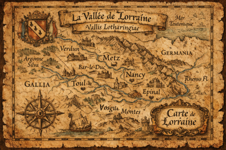 Map of Lorraine France