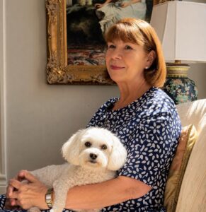 Nancy and her dog Button