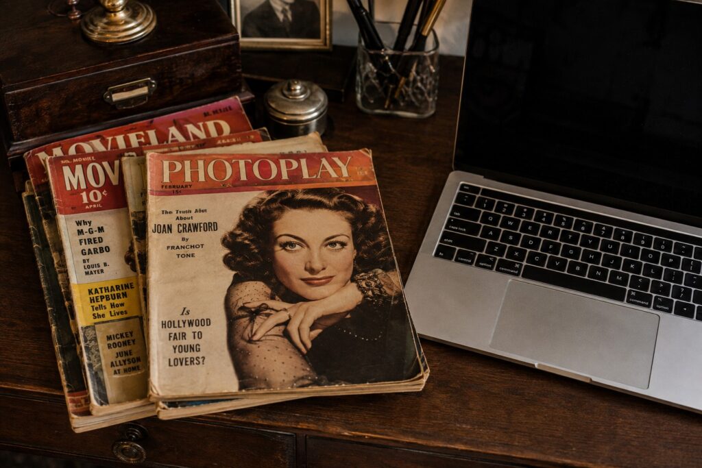 Hollywood vintage magazines
